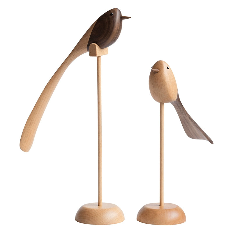Handcrafted  Wooden Bird Figure